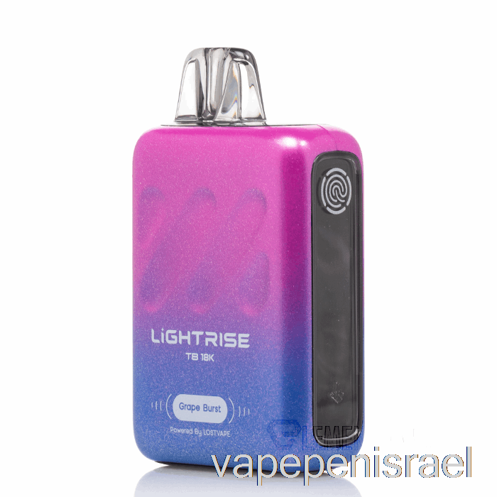 חד פעמי Vape Israel איבד Vape Lightrise Tb 18k חד פעמי פרץ ענבים